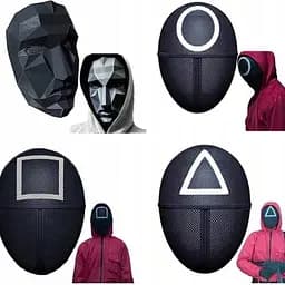 Маска наглядача гра у кальмара G-Toys Squid Game чорна