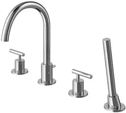 Смеситель для ванны Kohlman Roxin хром на борт ванны QB240R Хром