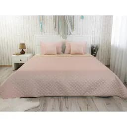 Покрывало велюр Apricot ромб Руно 220 х 240 см (330.55 Apricot ромб)