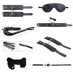 Набор БДСМ аксессуаров Alive Secret Desires Black BDSM Kit (8 pcs)