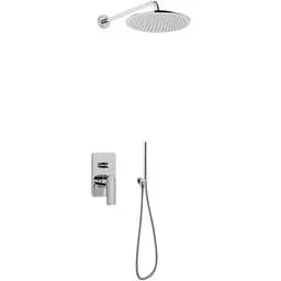 Душова система Kohlman Texen 40 chrome + BOX прихованого монтажу QW210TR40, Хром