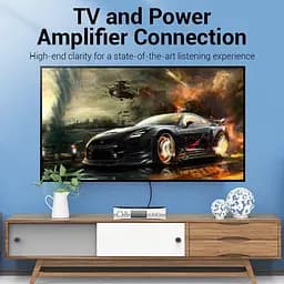 Кабель Audio 2RCA-2RCA Vention F/F 26К gold-plated 29 AWG 0.25m PVC Shell Black (BCMBD) - мініатюра 6
