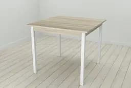 Стіл кухонний Ferrum-decor Дієго 75x90x90 Білий ДСП Сонома 16мм (FRD-106312)