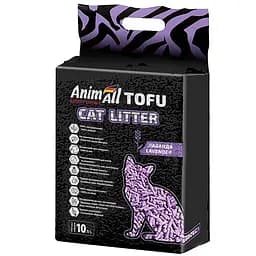 Соевый наполнитель AnimAll Tofu Lavender с ароматом лаванды для кошек 10 литров 4.66 кг