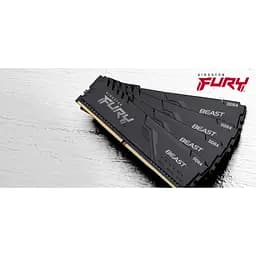 Модуль пам'яті для комп'ютера DDR4 64GB (2x32GB) 3200 MHz Fury Beast Black Kingston Fury (ex.HyperX) (KF432C16BBK2/64) - мініатюра 7