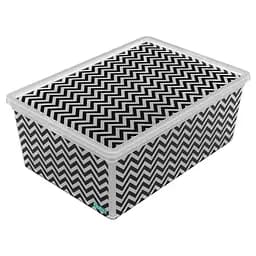 Коробка Qutu Light Box Zig Zag 10 л 37х26х14 см (LIGHT BOX с/к ZIG ZAG 10л.)