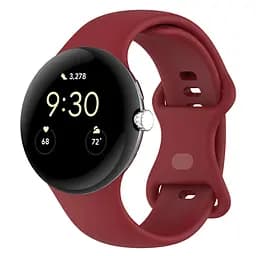 Силіконовий ремінець на смарт годинник Google Pixel Watch 41mm/2 41mm/3 41mm/4 41mm, Silicone, red, зі зручною застібкою, на фітнес браслет, ArmorStandart (ARM75437)