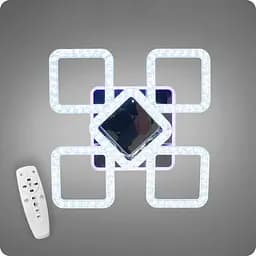 Люстра світлодіодна 517 Dlight 3color з пультом 135Вт Хром (01837)