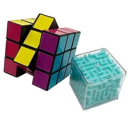 Набор головоломок 2 в 1 "Лабиринт-Кубик" Bambi IGR119, размер 4х4