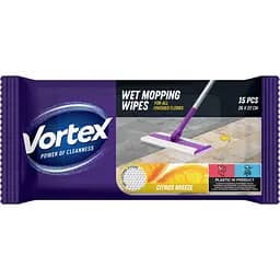 Господарчі вологі серветки для підлоги «Citrus Breeze» 15 шт.