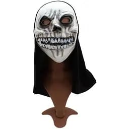 Карнавальная маска Devilon Череп 20х38 см белая (462544)