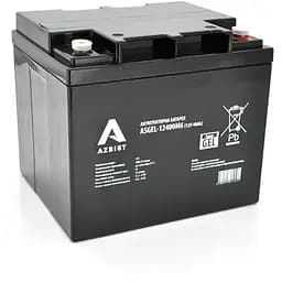 Аккумулятор AZBIST Super GEL ASGEL-12400M6, Black Case, 12V 40.0Ah (196x165x173) Q1/96