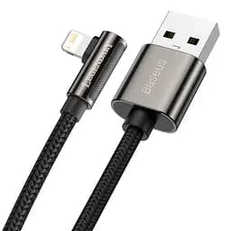 Кабель Baseus Legend Elbow USB - Lightning 1 м CALCS-A01 поворотный коннектор черный
