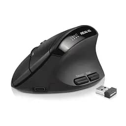 Мишка REAL-EL RM-490W Wireless/Bluetooth Black (EL123200058) - мініатюра 2