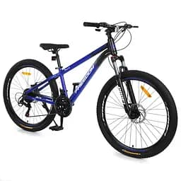 Велосипед PROFI FREEDOM 24 д. FD-2405 алюм.рама 11",SKD85%,SHIMANO 21SP,швидкознім.кол.темно-синій