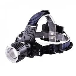 Налобний ліхтар BL-T90-P90/G035-20WS zoom + microUSB + 2х18650 + 3 режими - мініатюра 2
