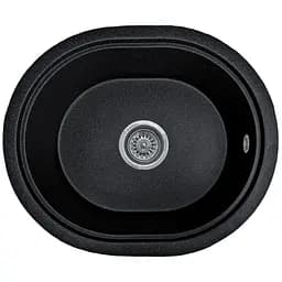 Мийка кухонна Valetti 60N гранітна 510х430 мм чорна