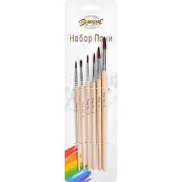 Набір пензликів круглих Bambi Barogue Поні 762/24-6, 6 шт.