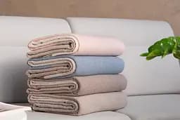Плед Ardesto Leonardo Moon 140x200 см 5% кашемір 40% вовна 35% акрил 20% п/е бежевий pbe0050440 - мініатюра 4