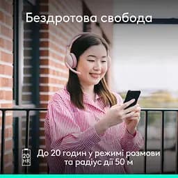 Гарнітура Logitech Zone Wireless 2 ES Headset Rose (981-001510)  - мініатюра 5
