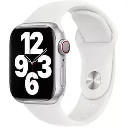 Ремешок ZM Apple Watch 41 mm Apple Sport Band White силиконовый (MP6V3ZM/A)