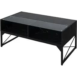 Журнальний стіл Costway Moderne з підсвіткою чорний