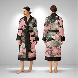 Кімоно жіноче з плюшевого велюру Sakura 29479 2XL