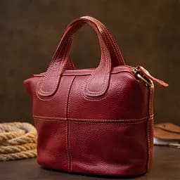 Жіноча шкіряна сумка на блискавці Vintage 25х27х5 см sum0013989 - мініатюра 5
