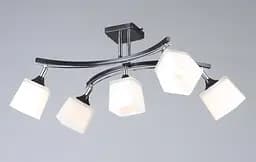 Люстра B N1435/5 BK+CH Черный + Хром