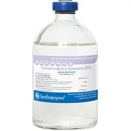 Раствор кофеина бензоата Бровафарма для инъекций 20% 100 мл (4820012500215)