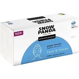 Паперові рушники Сніжна панда Extra Care Face & Hands Косметичні 120 шт.