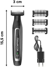 Тример для бороди та вусів Rowenta Forever Sharp, чорний (TN6000F5) - мініатюра 5