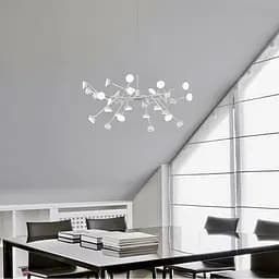 Люстра-молекула в белом на 36 светодиодов | Ст. SP 06/36 WT | Line F