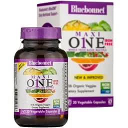 Вітаміни та мінерали Bluebonnet Nutrition Maxi ONE Iron free, 30 вегакапсул