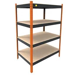 Металевий посилений стелаж Emby Heavy Series (розмір 2000х1300x900мм) 4 полиці ДСП до 300кг