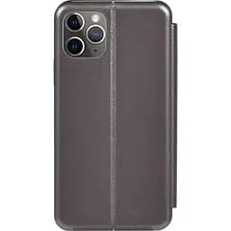 Чохол-накладка Toto Book Rounded Leather Case Apple iPhone 11 Pro Max Gray