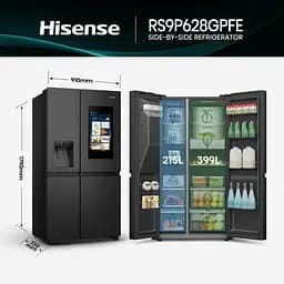 Холодильник Hisense RS9P628GPFE (BCD-628WY) (7282936) - мініатюра 2