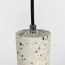 Підвіс Terrazzo Cylinder Long із білим бетонним плафоном 30х6 см Line.F MJ 163-60*300 WT - мініатюра 4
