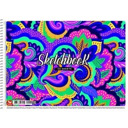 Альбом для малювання Школярик Різнокольорова абстракція для дівчаток 30 аркушів (PB-SC-030-517)