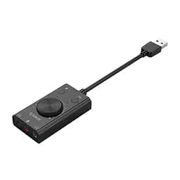 Зовнiшня звукова карта USB ORICO SC2-BK