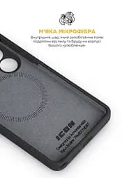 Силиконовый чехол с MagSafe для Samsung Galaxy S26 Ultra 5G, ICON2 MagCase, черный, противоударный, панель с мягкой подкладкой, защита всего корпуса, поддержка беспроводной зарядки, совместим с защитными стеклами и пленками, ArmorStandart (ARM88791) - мініатюра 7