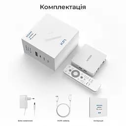 KICKPI KP1 2/32GB Amlogic S905Y4, медіаплеєр 4K HDR, Android 12, сертифікація Google та Netflix, Смарт ТВ приставка - мініатюра 10