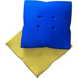 Водовідштовхувальна подушка на стілець Синьо-жовта