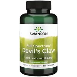 Корінь кігтя диявола Swanson Devil's Claw 500 мг 100 капсул