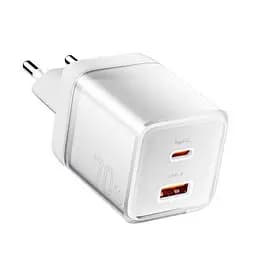 Мережевий зарядний пристрій EssagerEZCT70 Gan 1USB 1T-C 70W білий - мініатюра 3
