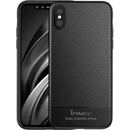 Чохол-накладка iPaky Carbon Fiber Series/TPU Case With Carbon Fiber Apple iPhone X Black