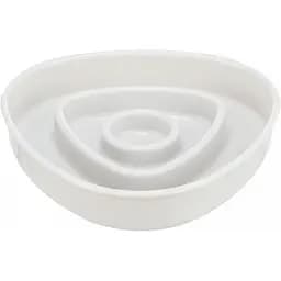 Миска Trixie Медленное кормление для кошек, 15х15 см, 350 мл (серая)