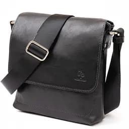 Чоловіча шкіряна сумка через плече GRANDE PELLE 22х22х5.5 см sum0025897