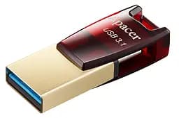 Flash Drive Apacer AH180 64GB (AP64GAH180R-1) Red (6401718) - мініатюра 3