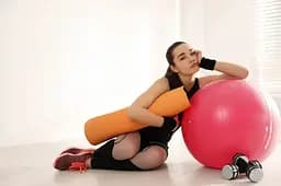 М'яч для фітнесу (фітбол) Power System PS-4011 Ø55 cm PRO Gymball Pink (4011PI-0) - мініатюра 7